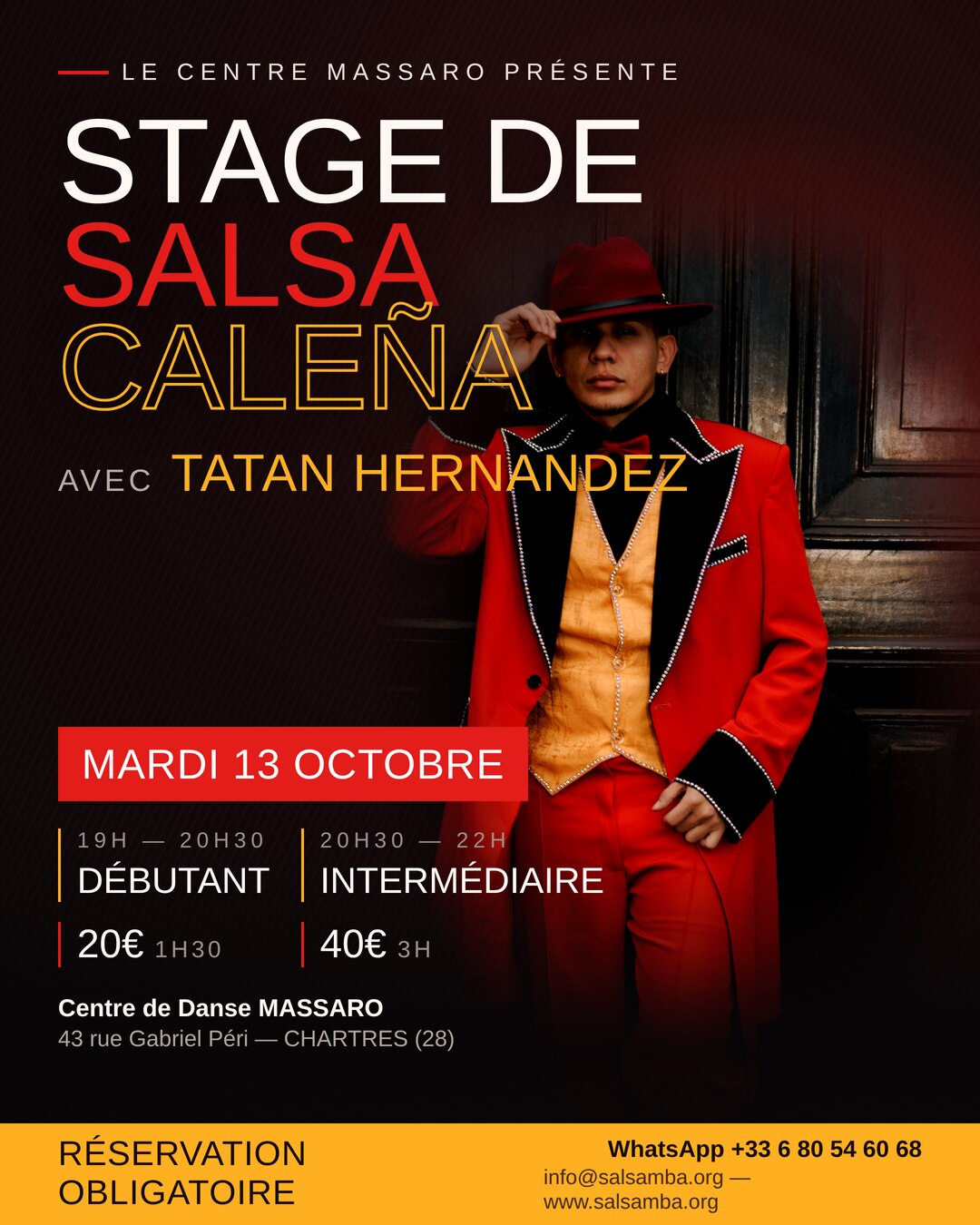 Stage de Salsa Caleña avec Tatan Hernandez
